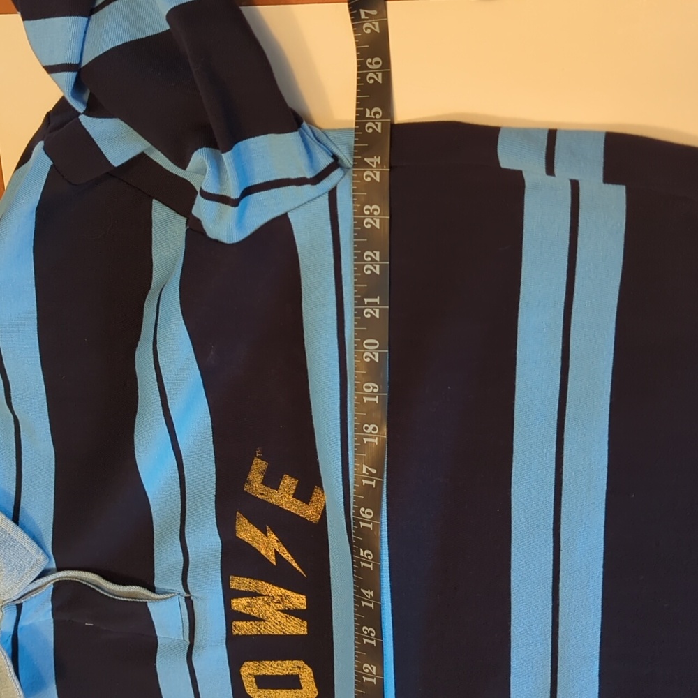 Bowie, David Bowie, Black And Blue Striped Rugby Shirt. Xl - Picture 7 of 8